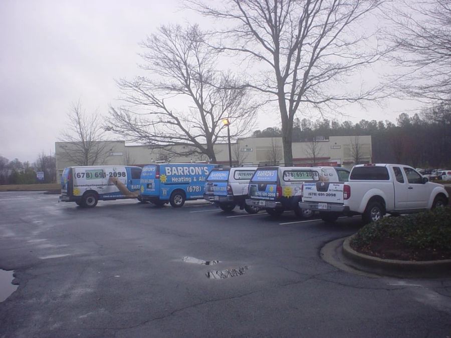 Barron's fleet of service vehicles